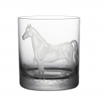 Clear Horse Double Old Fashioned 3.8\ Height
3.5\ Width
12.3 Ounces
100% Lead-Free Crystal, Mouth-Blown and Hand-Engraved
Care:  Hand wash only






